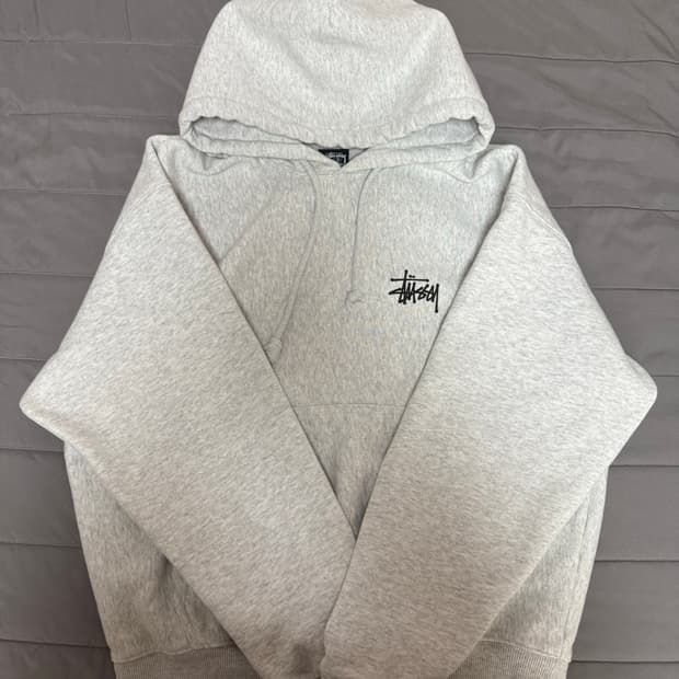 스투시 애쉬헤더 후드티 s