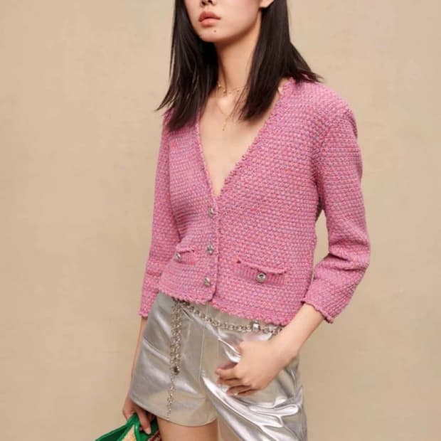 마쥬 크로셰 트위드 가디건 2사이즈