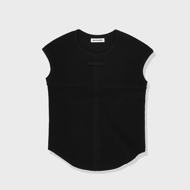 로우클래식 프론트 패치 티셔츠