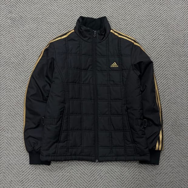 아디다스 검금 패디드자켓 v2140