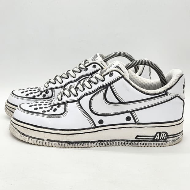 나이키 에어포스 1 '07 로우 화이트 2D 커스텀 (270)