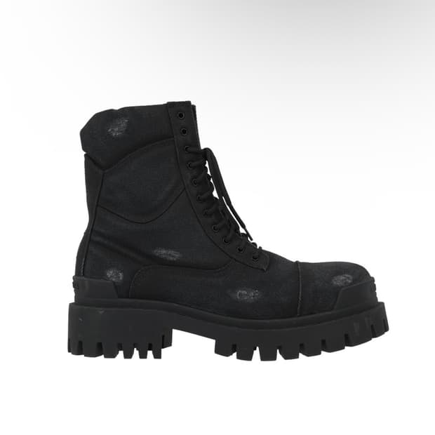 (45) 발렌시아가 컴뱃 스트라이크 부츠 블랙