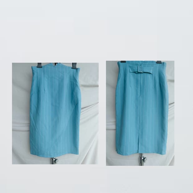 Sky Blue Pencil Skirt 연하늘 펜슬 스커트