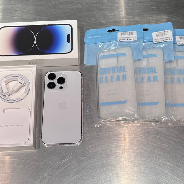 아이폰 14pro 실버 리퍼폰 풀박스