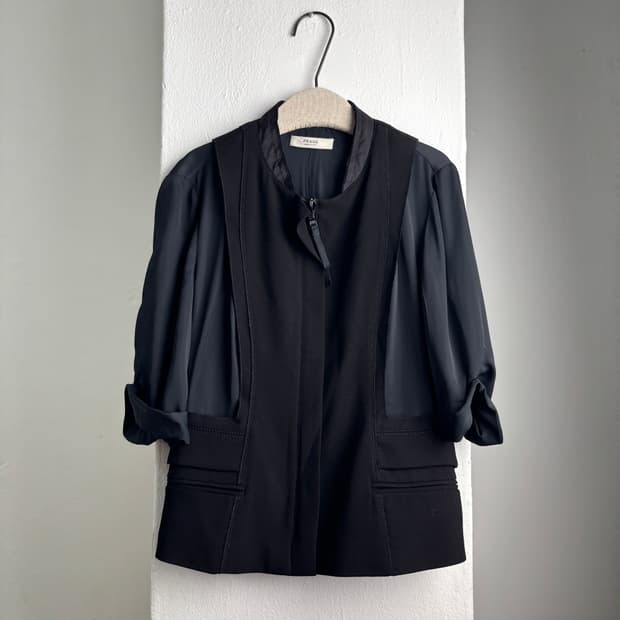 PRADA Black Silk jacket
