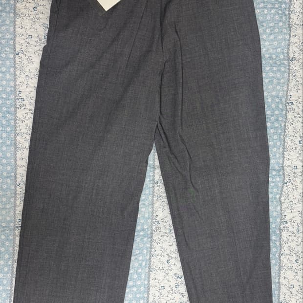 LABEL ARCHIVE cuffed wool pants