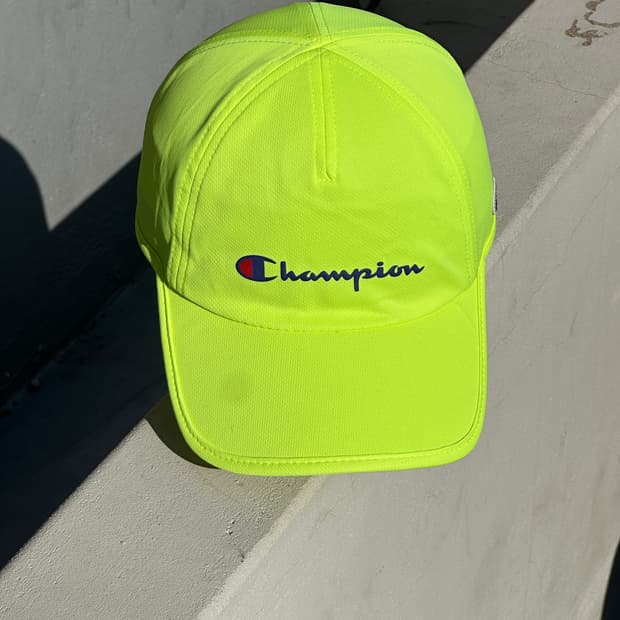 [F] 챔피온 로고 야광 캠프캡 모자