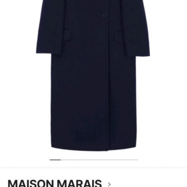 메종마레 밀리터리 코트 다크네이비 34