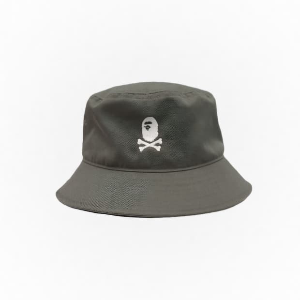 베이프 해적 크로스본 카키 버킷햇 L