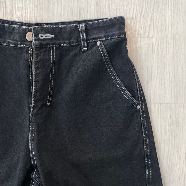 노운 흑청 데님 팬츠 1