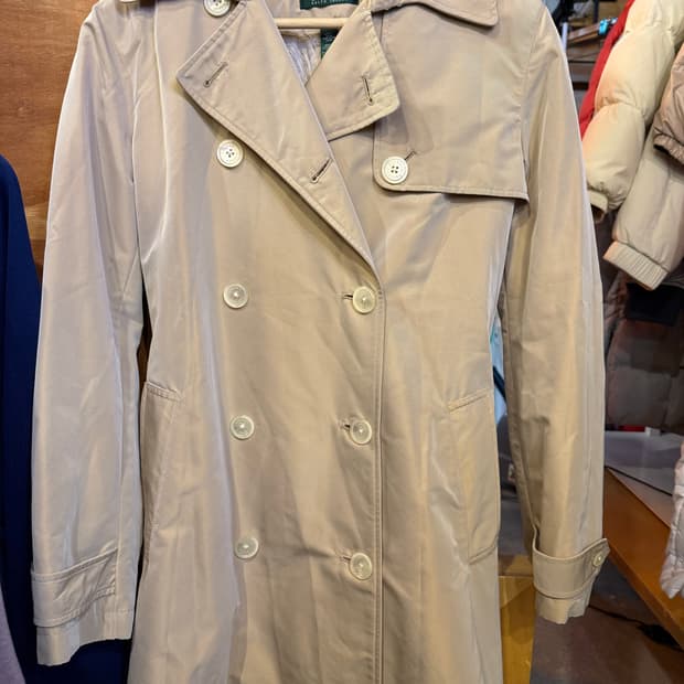 랄프로렌 베이지 트렌치 코트