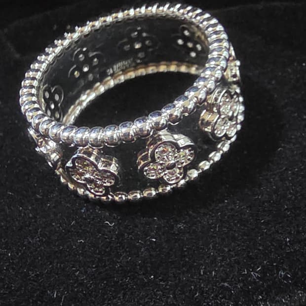 반클리프 빼를리 반지(실버)