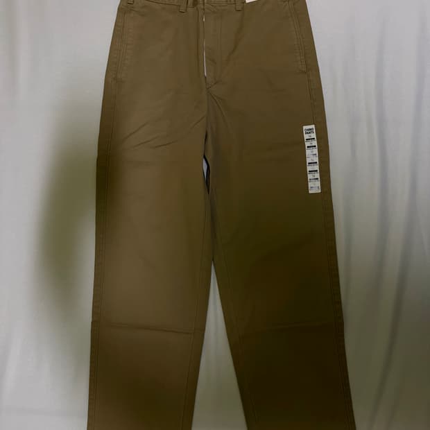 유니클로 스트레이트치노팬츠 79사이즈 34브라운 새상품