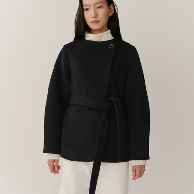 킨더살몬 niels 자켓 코트 블랙