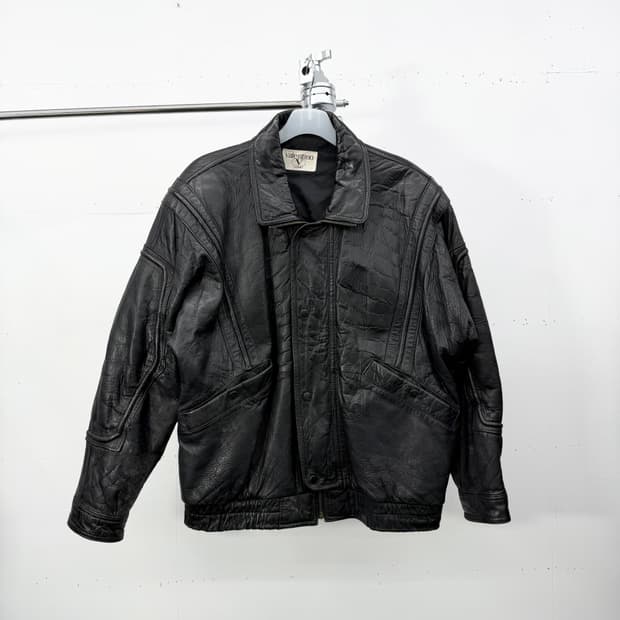 90s Valentino Uomo genuine leather 