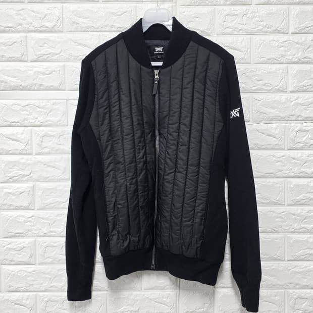 택포_ PXG 골프 블랙 퀄팅 봄버 자켓 L