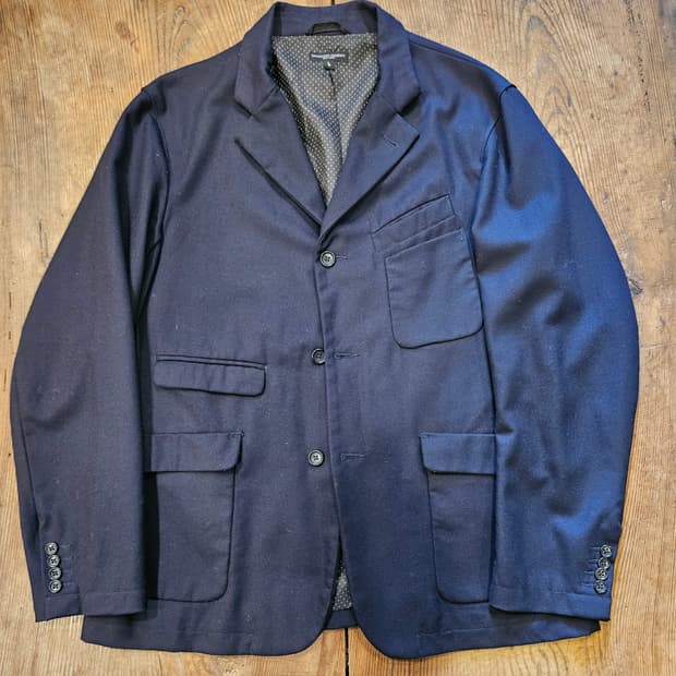 엔지니어드 가먼츠 울 네이비 자켓 