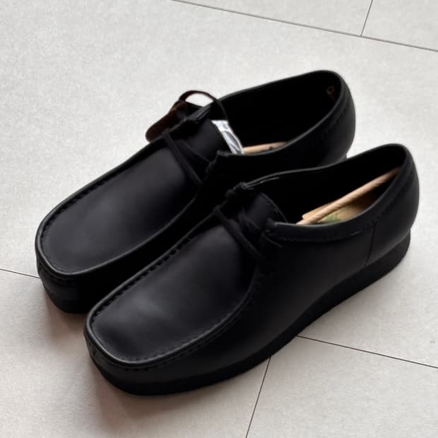 Clarks WallabeeEVO WaterProof 블랙레더 UK9