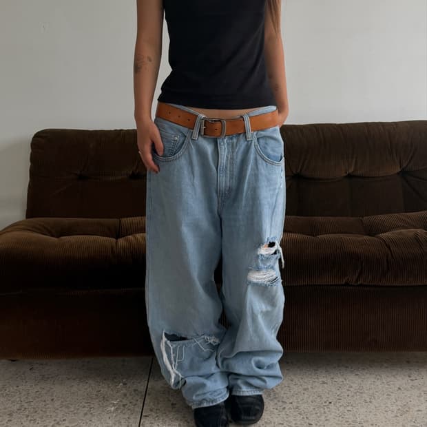 Levi’s SilverTab Baggy Light Wash Distre
