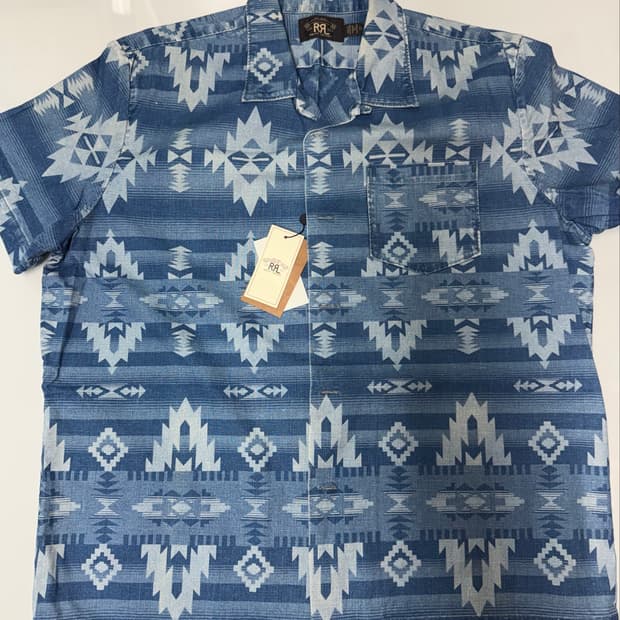 RRL 더블알엘 인디고 네이티브 셔츠 XL