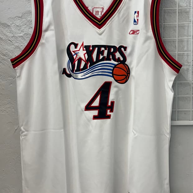 리복 X NBA 필라델피아 식서스 유니폼 슬리브리스 XL