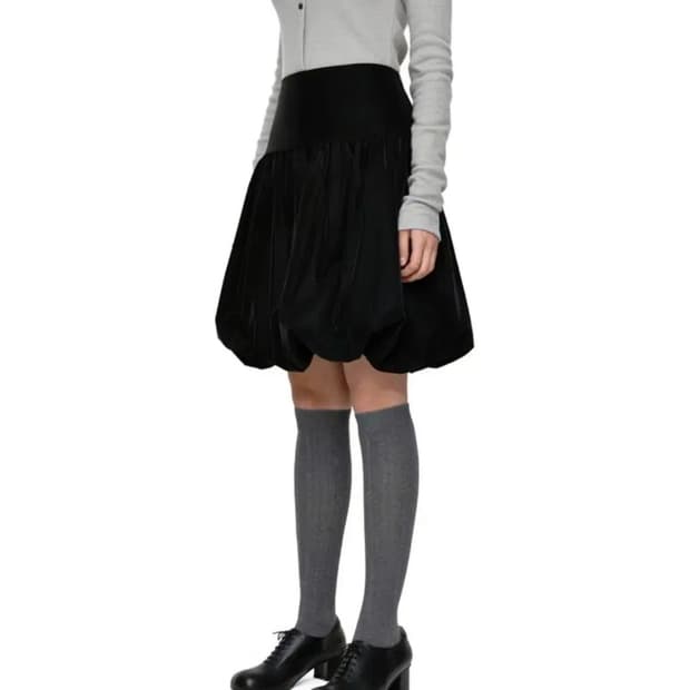 Burmula 요크 벌룬 스커트