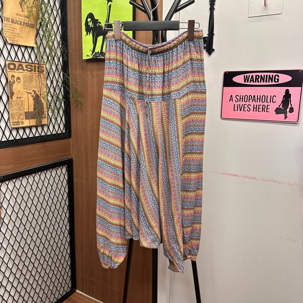 Vintage Ethnic Pattern Harem Pants