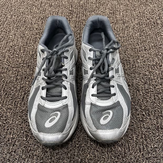 아식스 조그 100s 실버 운동화 270