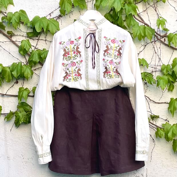 45rpm 리넨 스커트 (Made in Italy / Size 3)