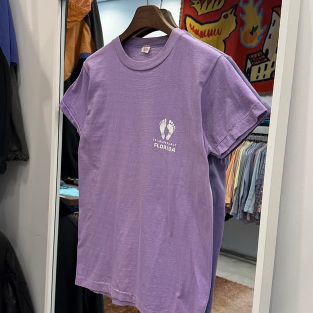 80s Sportwear 빈티지 FLORIDA 반팔 티셔츠 (USA)