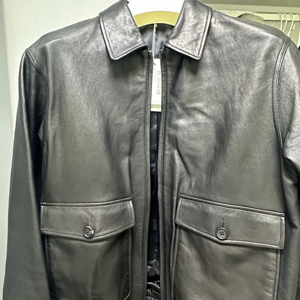 브라운야드 A-2 레더자켓 블랙(3)