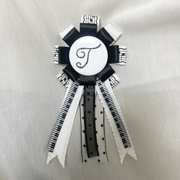 ♪trefoil rosette badge 로제트 뱃지 피아노 악보 음표 