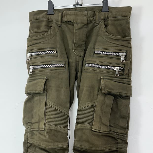 Balmain 14AW Biker Cargo Pants