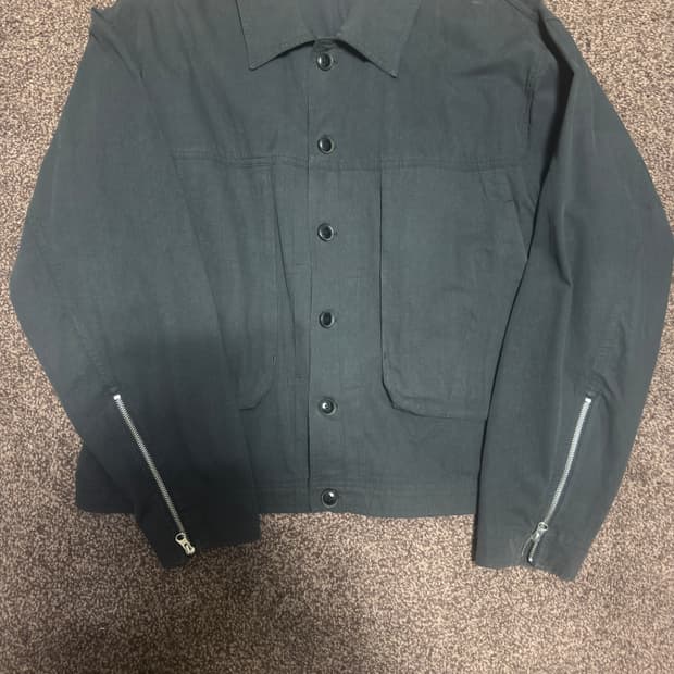 노운 워시드 트러커 자켓 블랙 2