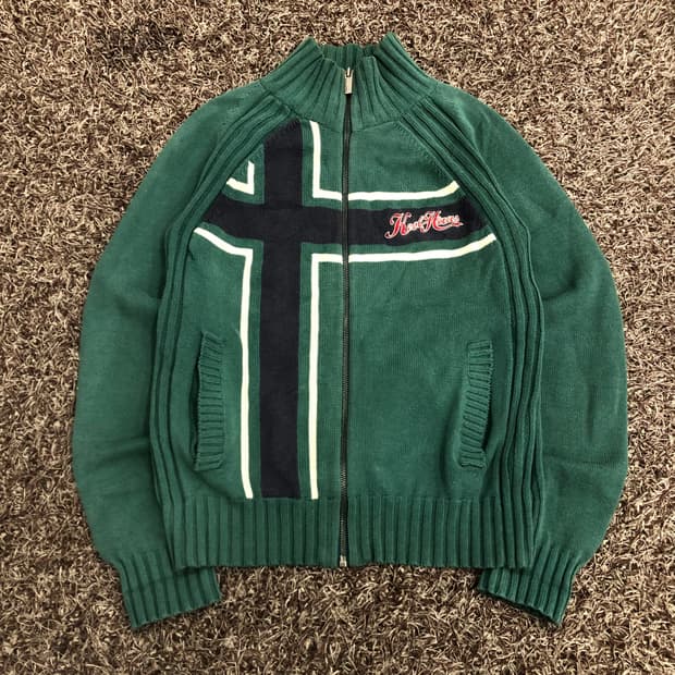 Koolhaas 니트 집업 자켓