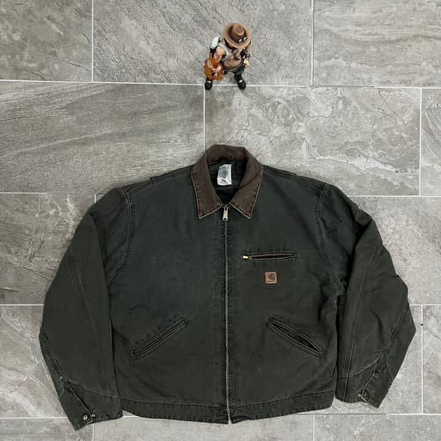 (XL) 칼하트 디트로이트 자켓 J97 MOS 모스그린