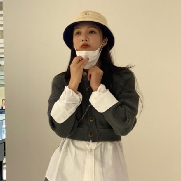 알렉산더왕 셔츠 레이어드 버튼업 가디건 블랙
