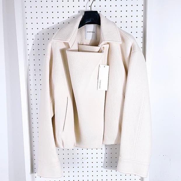 (정품/새상품) 르917 여성 울 드레이프 크롭 자켓