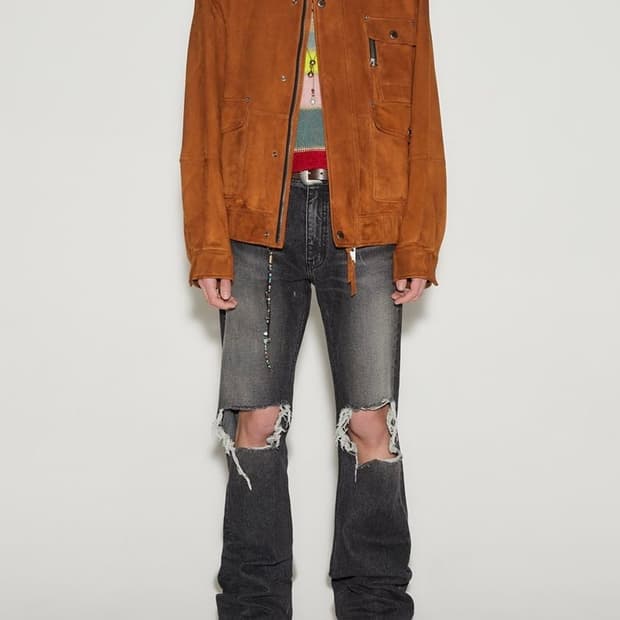 [S] 앤더슨벨 디스트로이드 부츠컷 진