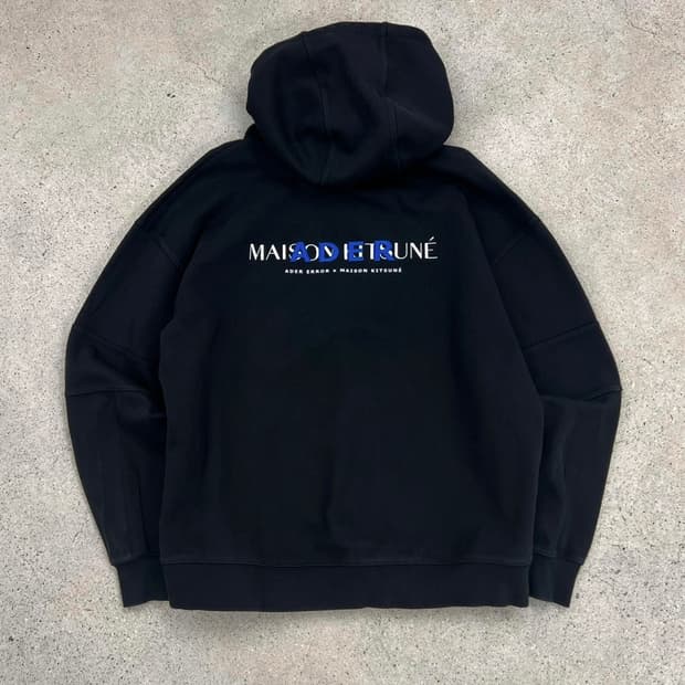 아더에러 X 메종키츠네 블루폭스 후드 티셔츠