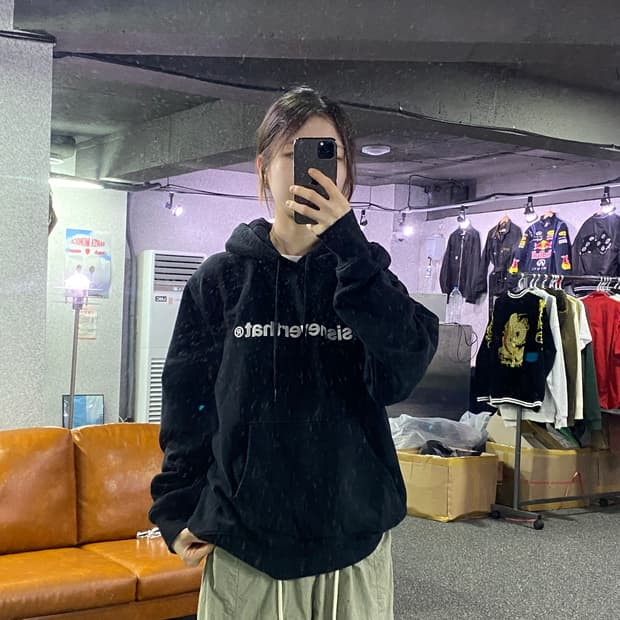 디스이즈네버댓 빅로고 후드티 B2325
