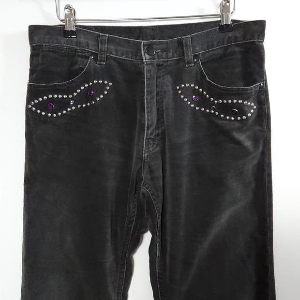 타카히로미야시타 넘버나인 벨로어 비즈 팬츠