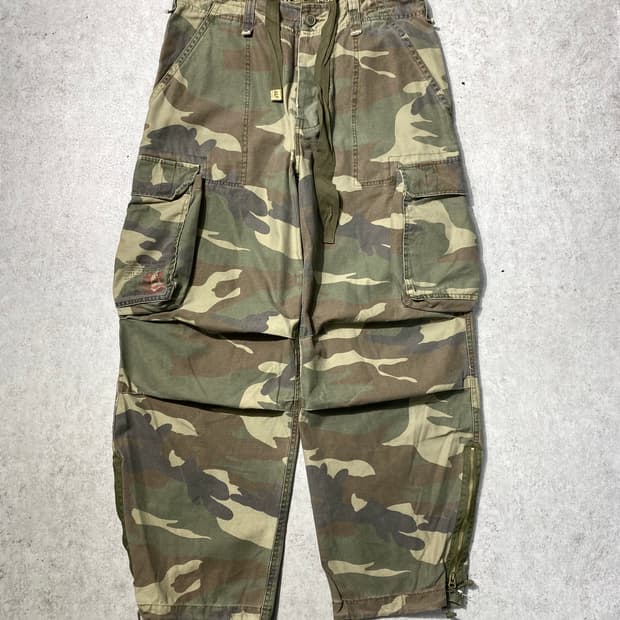 [L] Abercrombie 아베크롬비 카모플라쥬 카고 와이드팬츠