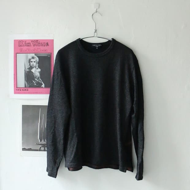 꼼데가르송 옴므 체크 니트