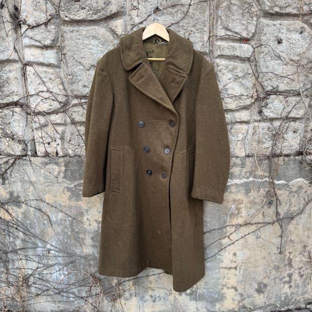 40s 미군 오리지널 ww2 멜튼 울 오버 코트 