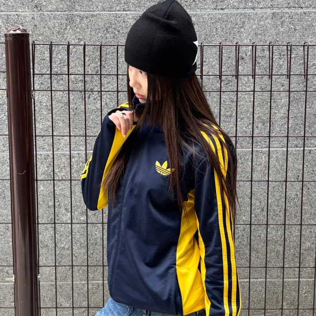 아디다스 네이비 트랙탑