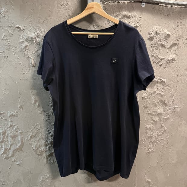 아크네스튜디오 Acne Studios 페이스 패치 반팔 티셔츠 네이비 L