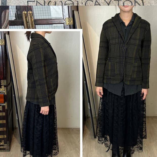 트랜짓 알파카 져지 자켓