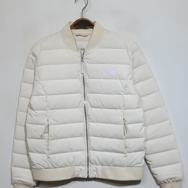 (95) 노스페이스 거위털 패딩점퍼 아이보리 구스다운 경량자켓