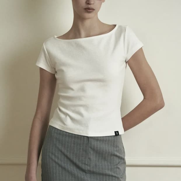 새상품)시너진 보트넥 PLAIN BOAT NECK SHORT SLEEVE